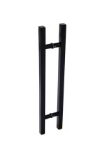 600mm short black door pull handle gladstone series