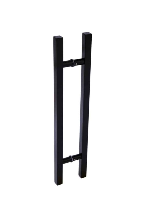 600mm short black door pull handle gladstone series